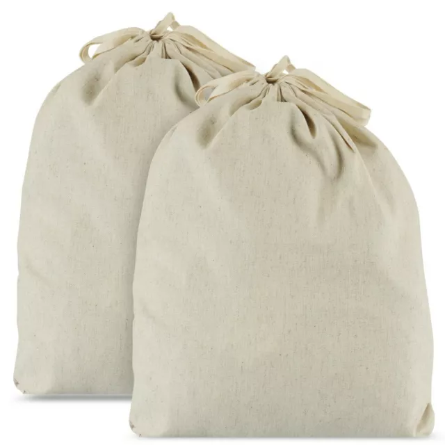 Extra Strong Eco Linen, Bread Bag Food Storage Bag 38x33cm- Pack of 2