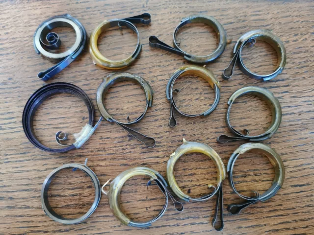 Job Lot of Vintage Clock Mainsprings, Mixed lot of Mid-Sized Springs Job Lot of Vintage Clock Mainsprings, Mixed lot of Mid-Sized Springs