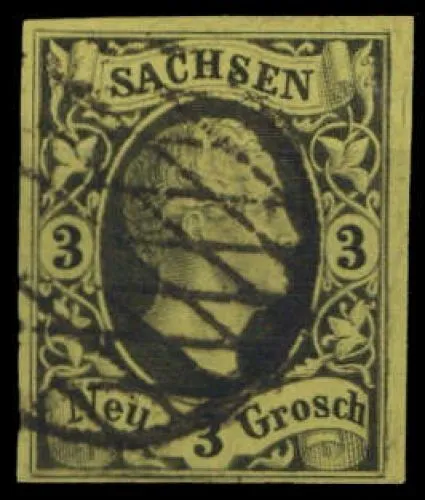 1851, Altdeutschland Sachsen, 6, gest. - 2716432