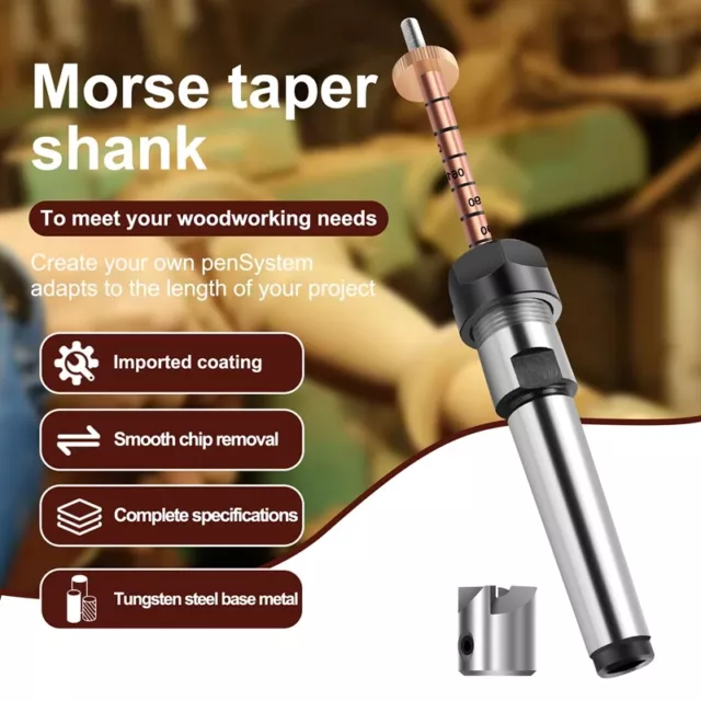 Pen Making Kit Pen Shaft and Pen Holder Trimming Set Wood Turning Mandrel6613