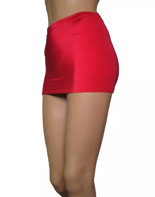 Red Mini Skirt Stretch Party Short Stretch Bodycon Club Womens Micro Dress CS29