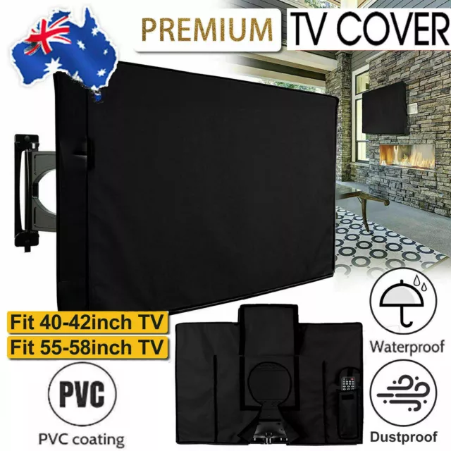 Dustproof Waterproof TV Cover Outdoor Patio Flat Television Protector 40-58 Inch