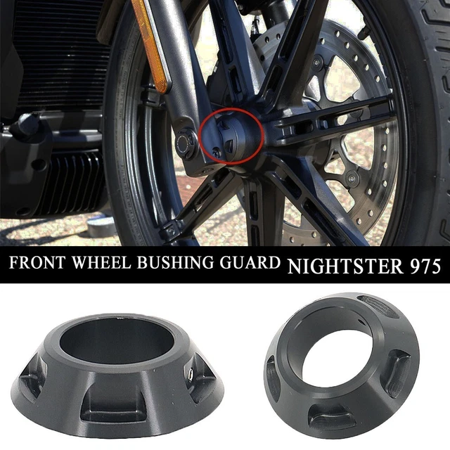 Black Right Front Wheel Bushing Guard For Nightster 975 RH975 Nightster 975 2022