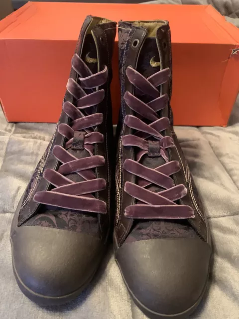 Nike Sixton Mid Premium Dark Cinder Gold Paisley Velvet Alice Cullen Twilight