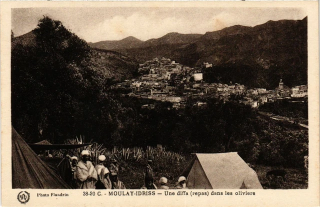 CPA AK MOULAY IDRISS Vuna diffa in olive trees MOROC (796975)