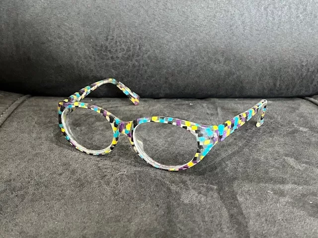 Alain Mikli Eyeglasses Purple Blue Yellow Clear AL 1236 B08N