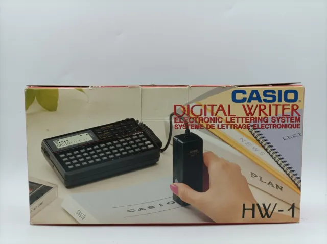 Vintage Casio Hw-1 Digital Writer Electronic Lettering System
