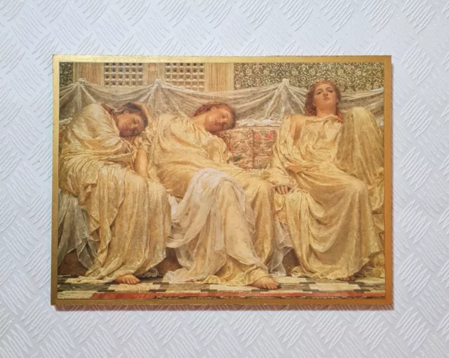 Albert Joseph Moore ~ DREAMERS ~ sm paper print blockmounted ~ Grecian woman art