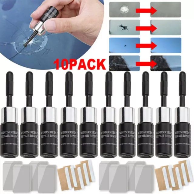 10~Automotive Glass Nano Repair Fluid Magic Windshield Cracked Glass Repair Tool