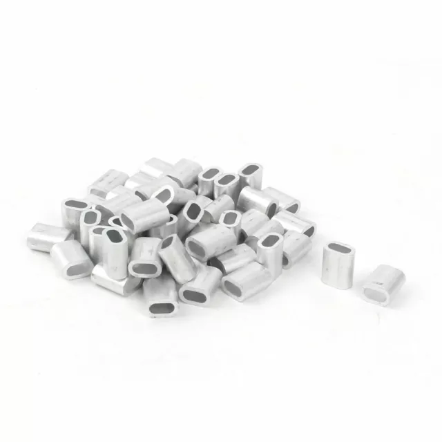 Diamètre 3mm Câble Acier Embouts Aluminium Raccord Manchons Sertir Câble
