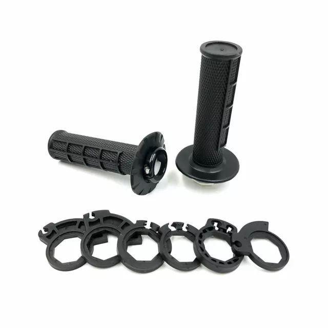 22mm Lenkergriffe Lock-On Handlebar Grip For KTM HUSQVARNA HONDA YAMAHA Schwarz 3