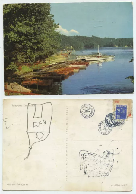 57867 - barrier warstone - old postcard