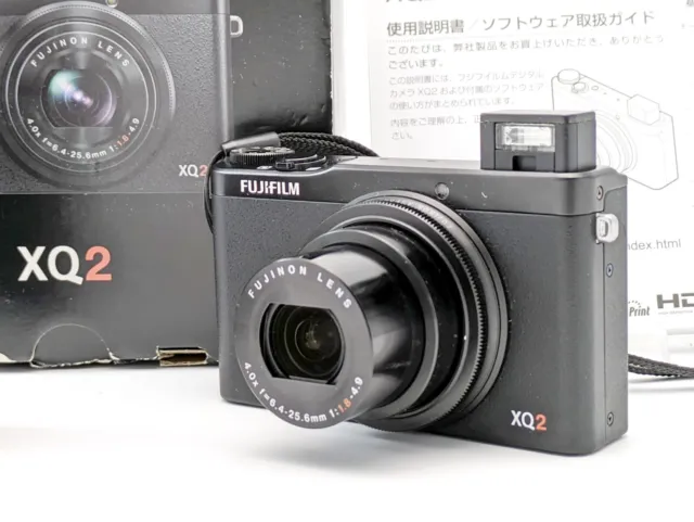 FUJIFILM XQ2 12.0MP Wi-fi Wifi Digital camera Black Excellent+5 From Japan