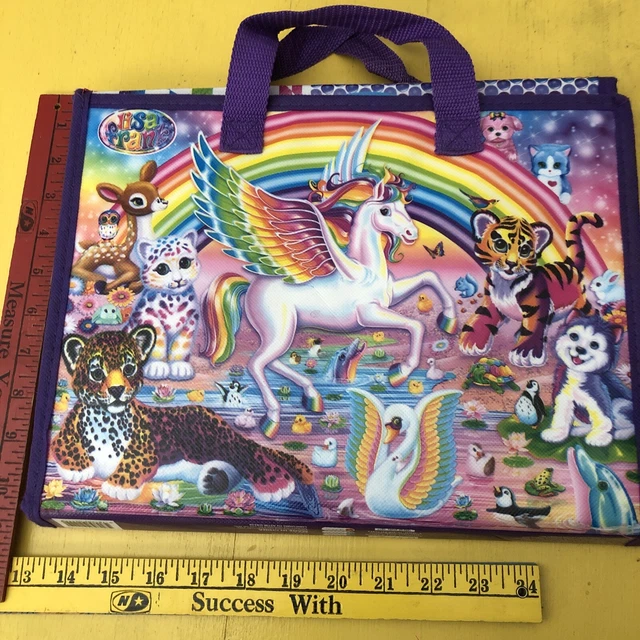 Lisa Frank UNICORN Tri-fold Portfolio On the Go Storage Case Folder pocket 2016