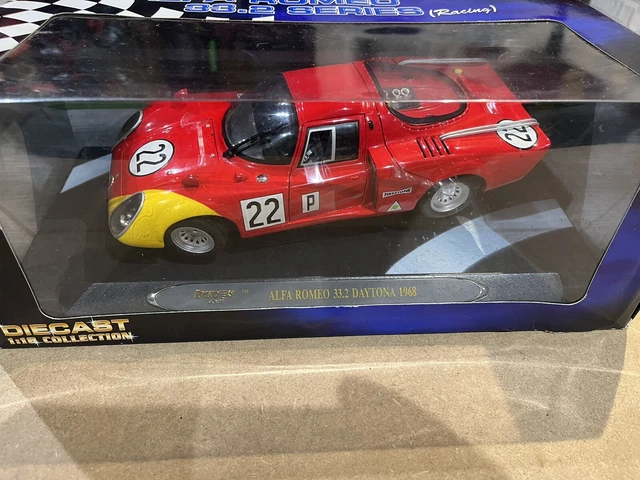 RICKO 1:18 SCALE Alfa Romeo 33.2 Series Racing Die Cast Model Car