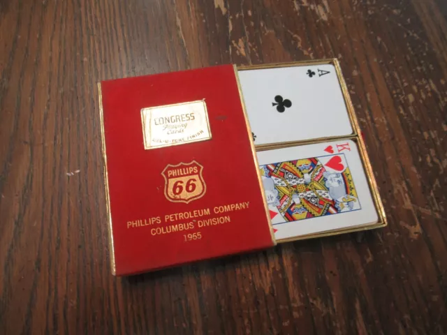 PHILLIPS 66 petroleum co COLUMBUS DIVISION 1965 Double Deck Playing Cards