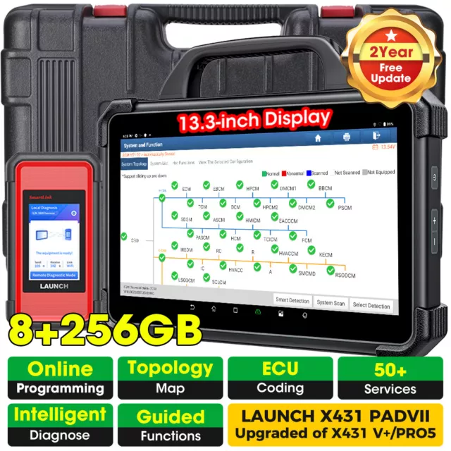 2024 LAUNCH X431 PAD VII 7 PRO Profi Auto OBD2 Diagnosegerät ECU Key Programmier 2