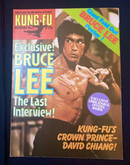 Mint Kung Fu Monthly # 11 Bruce Lee Poster No.11 Magazine Condition Enter Dragon