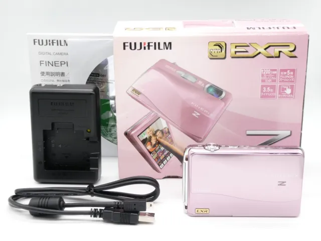 [NEAR MINT+ IN BOX] Fujifilm FinePix Z700EXR Pink 12.0MP Digital Camera JAPAN