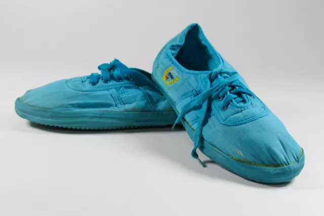 Scarpe in tessuto SPORT BERLINO taglia 40 scarpe sportive blu anni 80 True Vintage anni 80 shoes