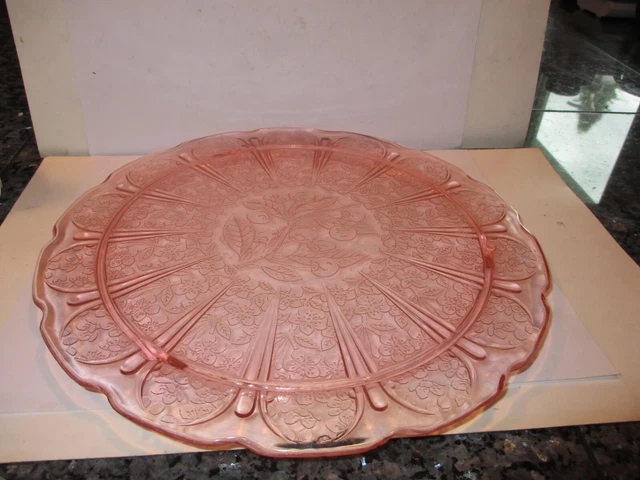 Cherry Blossom Cake Plate with Feet