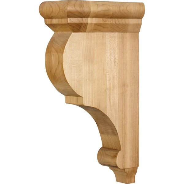 Hardware Resources CORG-RW Traditional Wood Bar Bracket Corbel, PK 12