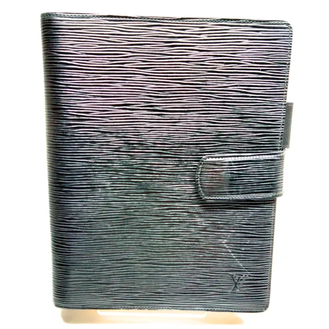 Louis Vuitton LV Diary Cover R20212 Agenda GM Black Epi 3031313