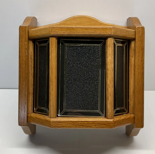 Cubierta facial de madera vintage Nutone LD-49 con vidrio - sin campanas