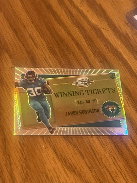 2020 contenders optic football James Robinson Winning Ticket Prizm