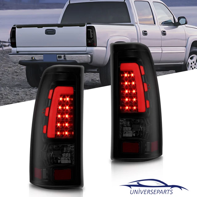 SMOKED LED TAIL Lights for 9906 Chevy Silverado 9902 GMC Sierra 1500