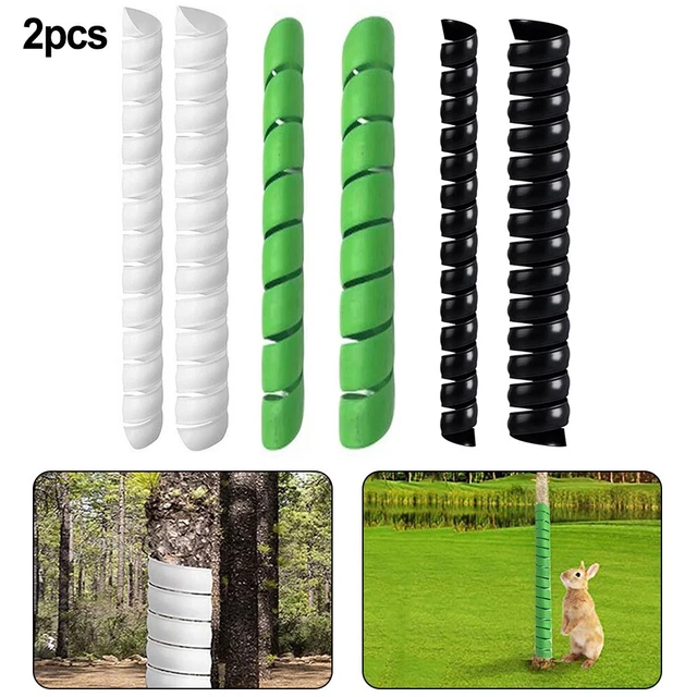 Manchons De Protection Pour Tronc D'arbre - Lot De 2 (blanc) | Spirale En PP Résistant, Contre Animaux Et Tondeuse