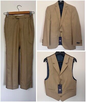Boys 1880 Club 3 Piece Suit - Trousers Blazer Waistcoat - Age 8 Years RRP €169