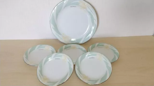 Yves Saint Laurent Tableware Set 5 small plates and  1 Large dish 16cm 26cm