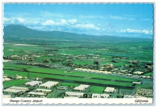 1981 Aerial View Of Orange County Airport Rock Island California CA Postcard