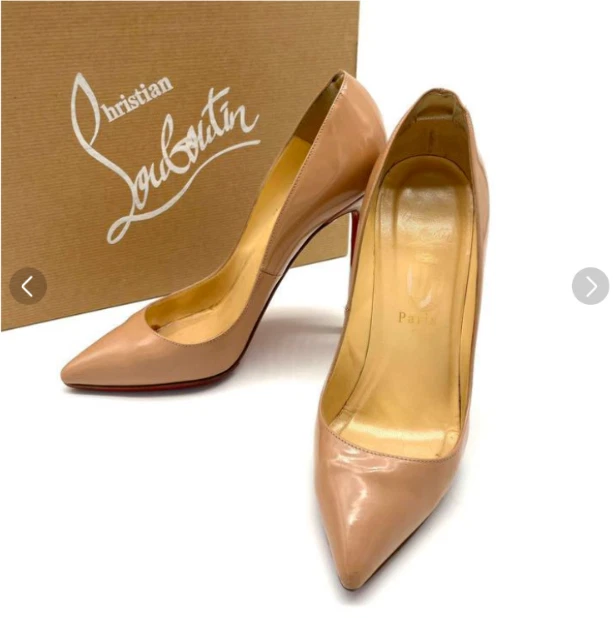 CHRISTIAN LOUBOUTIN PIGALLE Black Pointed Toe Stiletto Heel Pumps 