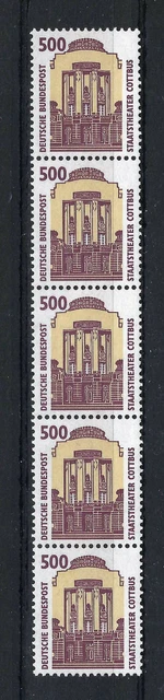 Bund SWK Rollenmarken 5er Streifen 1679 R I U# postfrisch