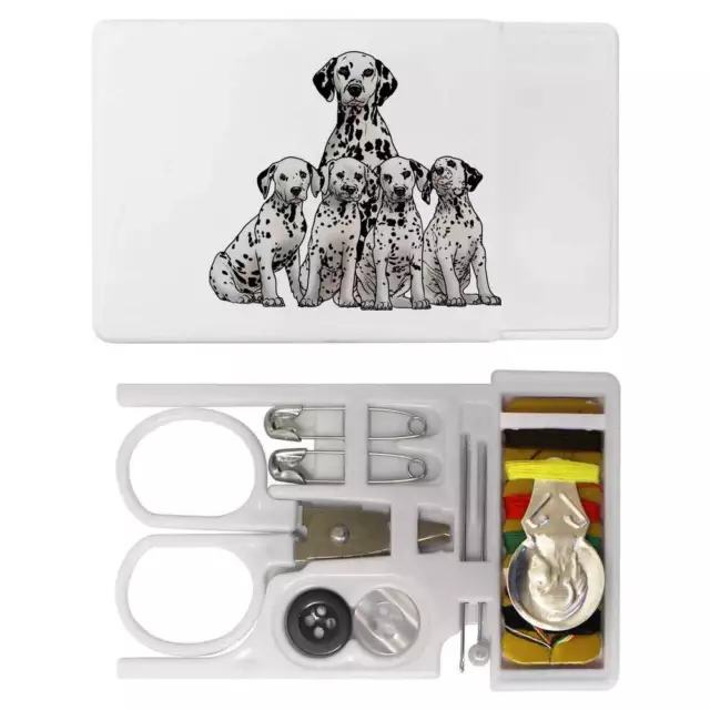 'Dalmatian & Puppies' Mini Travel Sewing Kit (SE00021072)