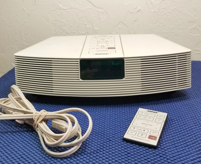 Bose Wave Radio AWR1-1W AM/FM Clock Off White w/REMOTE!