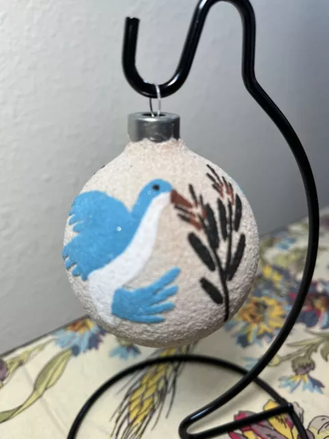 NATIVE AMERICAN Bird  SANDPAINTING CHRISTMAS ORNAMENT NAVAJO 2