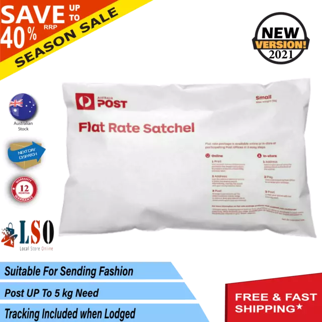 Medium 100X Flat Rate Satchel Bags Australia Post