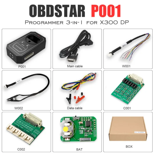 OBDSTAR P001 Progarmmer RFID&Renew Key&EEPROM Functions Work MS80 X300 DP Master