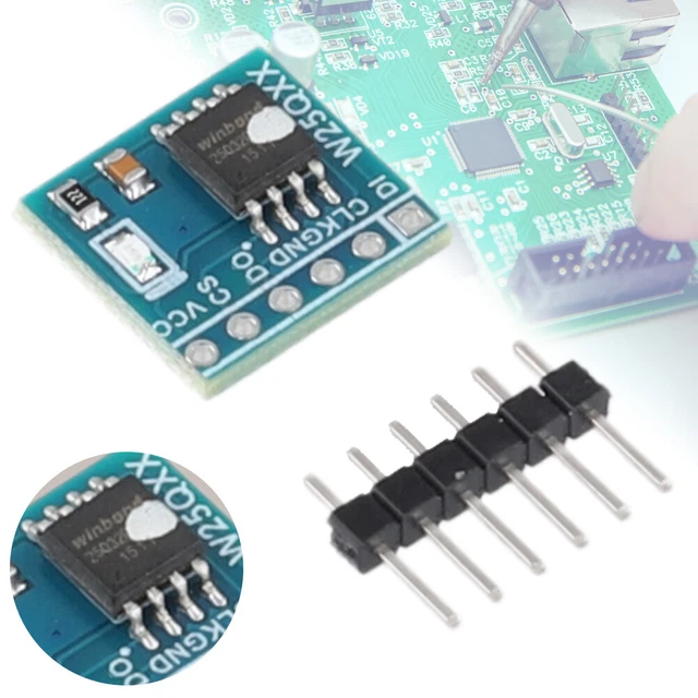 Puce Mémoire Flash W25Q128JWSQ – 128 Mbit (16 Mo) – Interface SPI, Boîtier SOIC-8 – Lot De 2 – Pour Systèmes Embarqués - 9