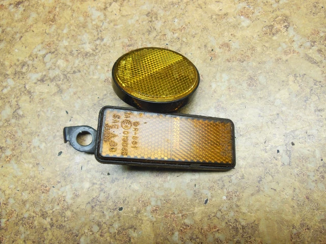 2017 Tao Scooter 50CC 50 CC TAOTAO Side Reflectors Round Fender Yellow Rectangle