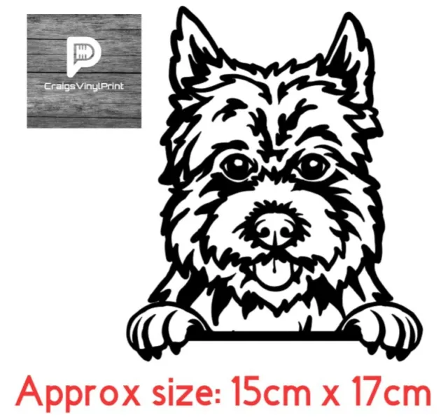 Morkie Car Van Vinyl Decal Sticker Dog