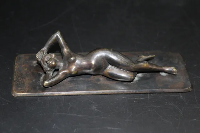 sehr schöne kleine Bronze Figur, um 1900 Erotik