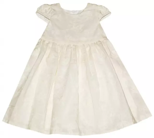 Baby Mädchen Kleid Festlich Taufe Hochzeit Sommerkleid Baumwolle Ivory Creme