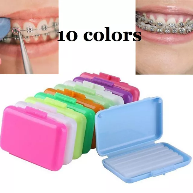 10 Packs Fruit Scent Dental Orthodontics Ortho Wax For Braces Gum Irritation