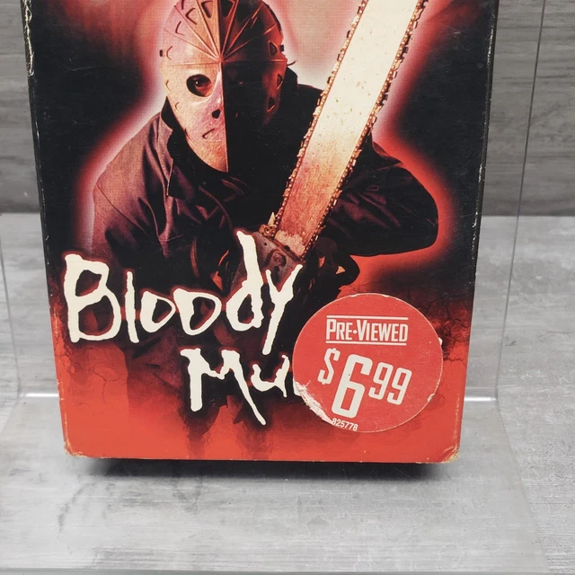 BLOODY MURDER VHS Horror Slasher Video low budget rare Ex Blockbuster