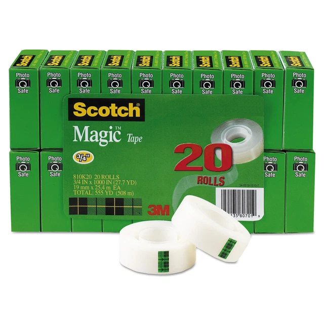 Scotch Magic Tape Refill 810K6 – 3/4 X 1000 Inches – Clear – 6-Pack