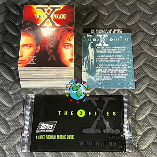 The X-Files Season 1 Complete 72-Card Set+Promo,Wrapper 1995 Topps Tv Show Serie
